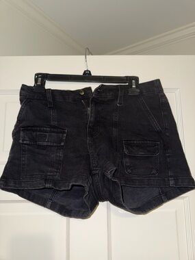 wild fable Black Denim Cargo Jean Shorts